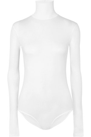 Acne Studios | Stretch-cotton jersey turtleneck bodysuit | NET-A-PORTER.COM