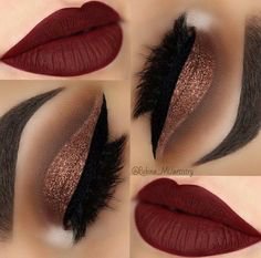 36 Best Maroon Matte Lipstick Shades to Look Stunningly Beautiful ❤ liked on Polyvore featuring beauty products, makeup, lip makeup, l… | Makeup beauty | Pinte…