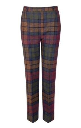 Ladies Tweed Trousers in Autumn/Heather Check - House of Bruar