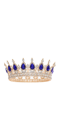 blue and gold crown