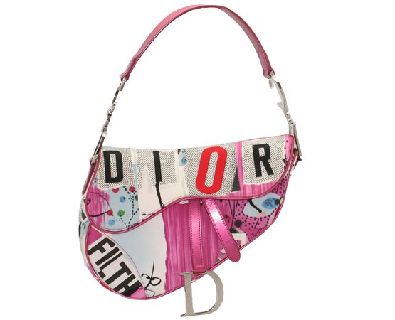 Christian Dior Saddle bag pink trash | Etsy / lavieenfauve