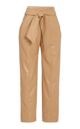 Tessa Tie-Detail Vegan Leather Pants By Jonathan Simkhai | Moda Operandi