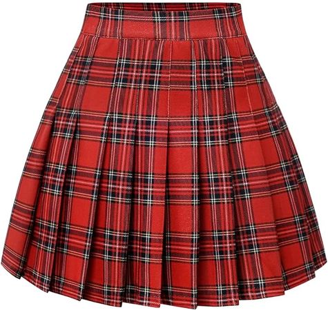 Amazon.com: Timormode Women’s Pleated Skirt Mini Skater Basic Skirt School Cheerleader : Clothing, Shoes & Jewelry