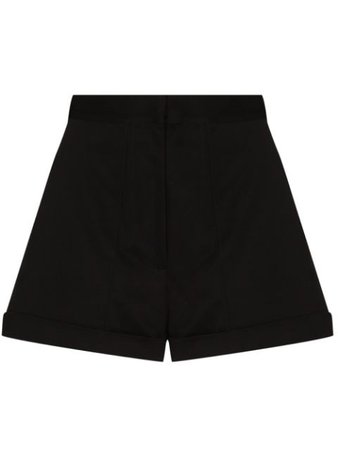 Bondi Born high-waist cotton shorts black RTW268 - Farfetch