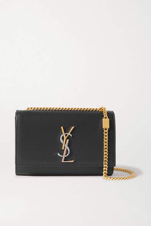 Monogramme Kate Small Leather Shoulder Bag - Black