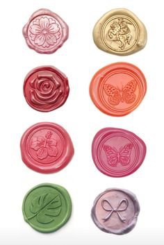 Wax Letter Seal Stamp Floral Butterfly
