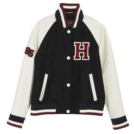 Tommy Hilfiger Mixed Media Varsity Jacket