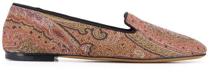 paisley pattern loafers