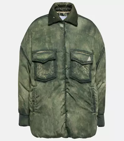 Padded Jacket in Green - The Attico | Mytheresa