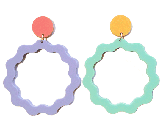 Squiggle Hoops - Large – yippywhippy