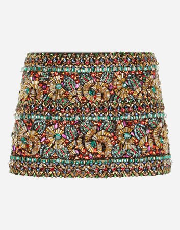 Women's Skirts | Dolce&Gabbana - Miniskirt with embellishment