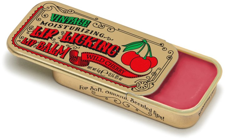 Wild Cherry Lip Licking Flavored Lip Balm - Vintage Slider Tin | Tinte Cosmetics
