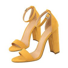 yellow heels for women