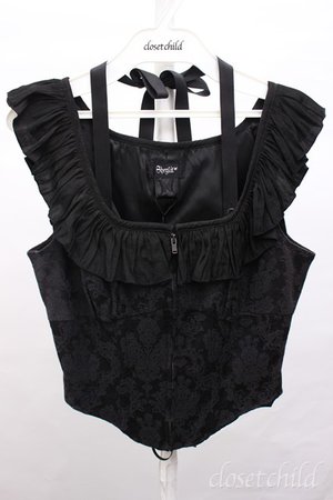 Sheglit / damask pattern corset vest - closet child online shop
