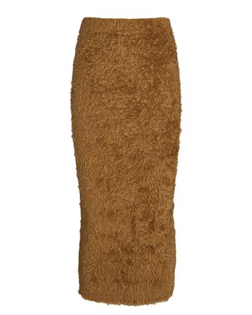 Ronny Kobo Faber Knit Midi Skirt In Brown | INTERMIX®