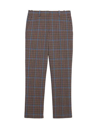 Theory Treeca Plaid Wool-Blend Pants | SaksFifthAvenue