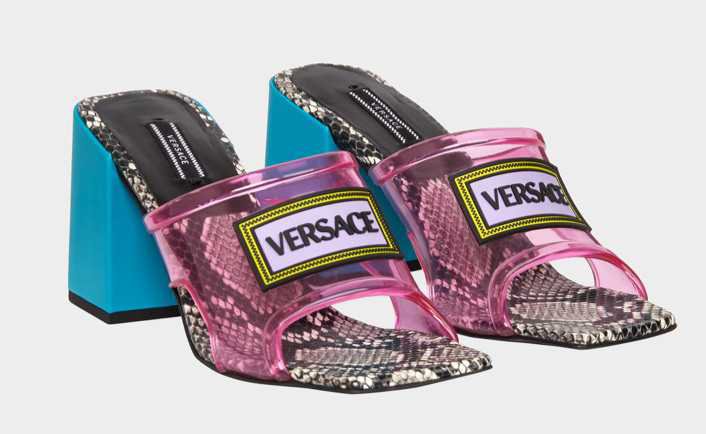 versace vintage logo heels