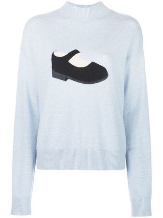 Sandy Liang shoe print jumper