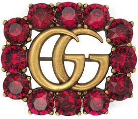 Gucci Gold & Red brooch - Google Search