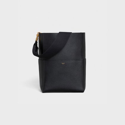 Sangle Bucket bag in soft grained calfskin - Black - 189593AH4.38NO | CELINE