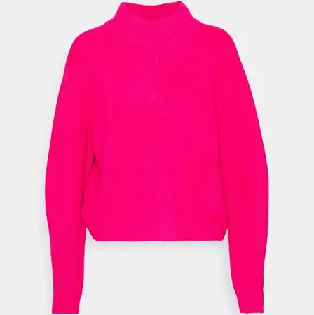 bright pink sweater