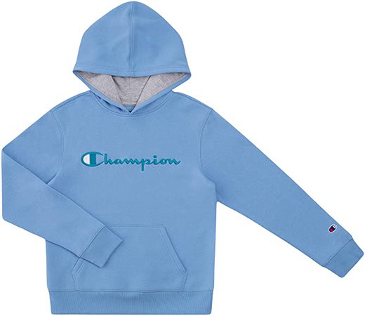 Amazon.com: Champion Kids Clothes Sweatshirts Youth Heritage Fleece Pull On Hoody Sweatshirt with Hood  (Small, Swiss Blue): Clothing