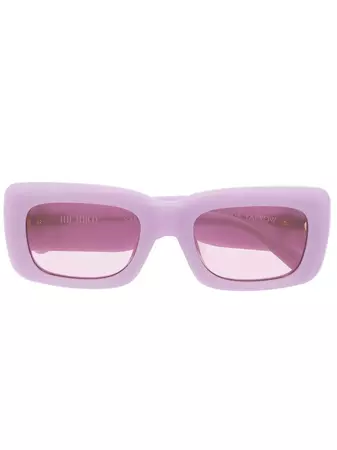 The Attico Mini Marfa rectangular-frame Sunglasses - Farfetch