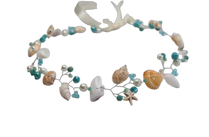 Beach seashell headpiece Wedding hair accessories Shell crown