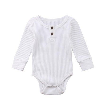 Unisex Baby Basic Long Sleeve Jumpsuit – The Trendy Toddlers