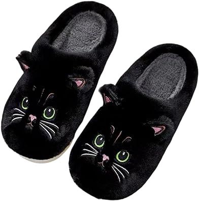 Plush animal slippers