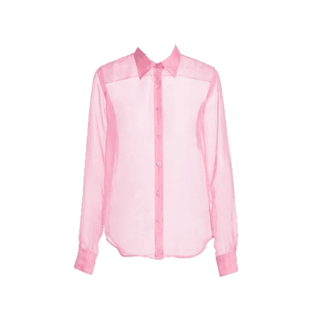 Helmut lang silk organza shirt in pink (HVST edit)