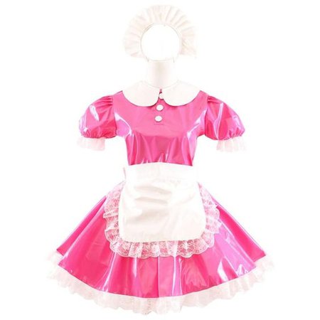 pink maid outfit