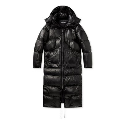 Tom Ford SOFT LEATHER QUILTED LONG PUFFER COAT | TomFord.com