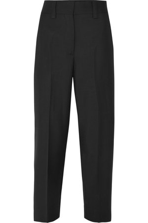Acne Studios | Cropped wool and mohair-blend pants | NET-A-PORTER.COM