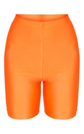 Orange Neon bike Shorts | Shorts | PrettyLittleThing USA