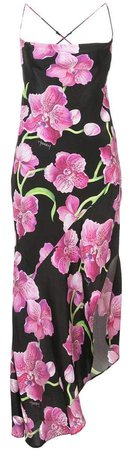 orchid print dress