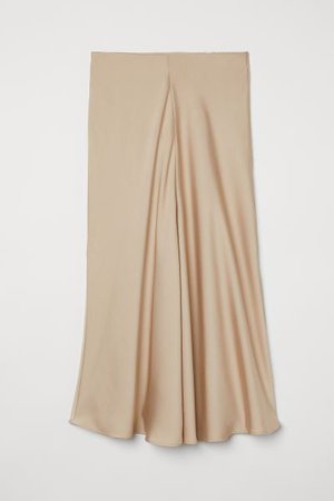 Slip-style Skirt - Beige - Ladies | H&M US