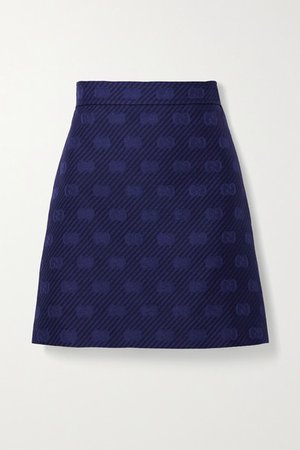 Gucci | Wool and silk-blend jacquard mini skirt | NET-A-PORTER.COM
