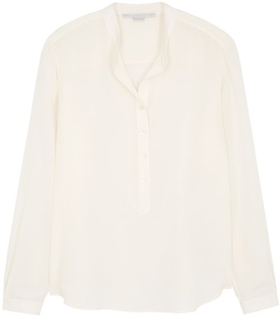 cream silk blouse - Google Search