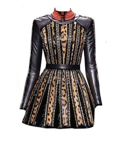 leather mini dress