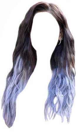 brown lilac hair long curls wavy