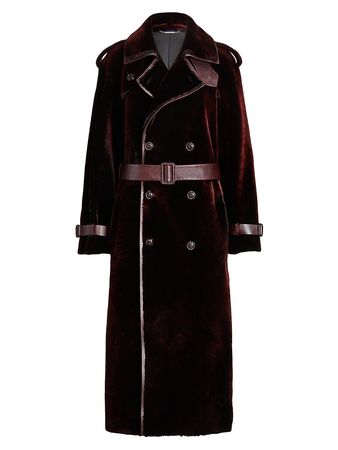 Ralph Lauren Collection Callahan Shearling Trench Coat