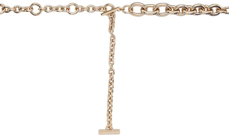 Gold Curb Chain Belt by Jacquemus
