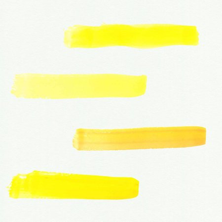 yellow watercolor brush strokes filler