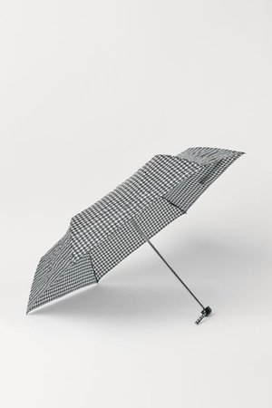 Umbrella - Black/houndstooth-patterned - Ladies | H&M US