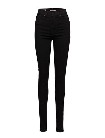 Mile High Super Skinny Black G (Black Galaxy) (£112) - LEVI´S Women - Jeans | Boozt.com