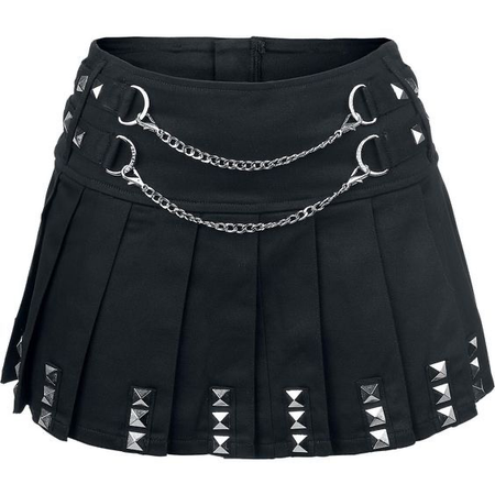 black skirt with chains
