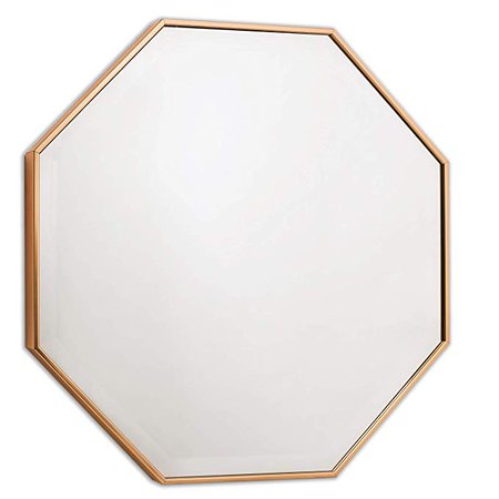 Amazon.com: Wall Mirror - Octagon Frame for Entryway or Bathroom, Bronze Mirrors by EcoHome: Gateway