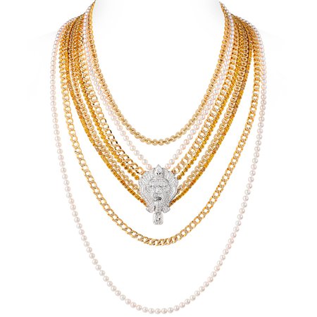 Chanel, Brilliant necklace in 18k white and yellow gold
