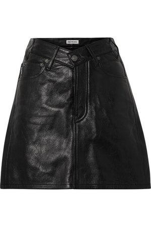Balenciaga | Textured-leather mini skirt | NET-A-PORTER.COM